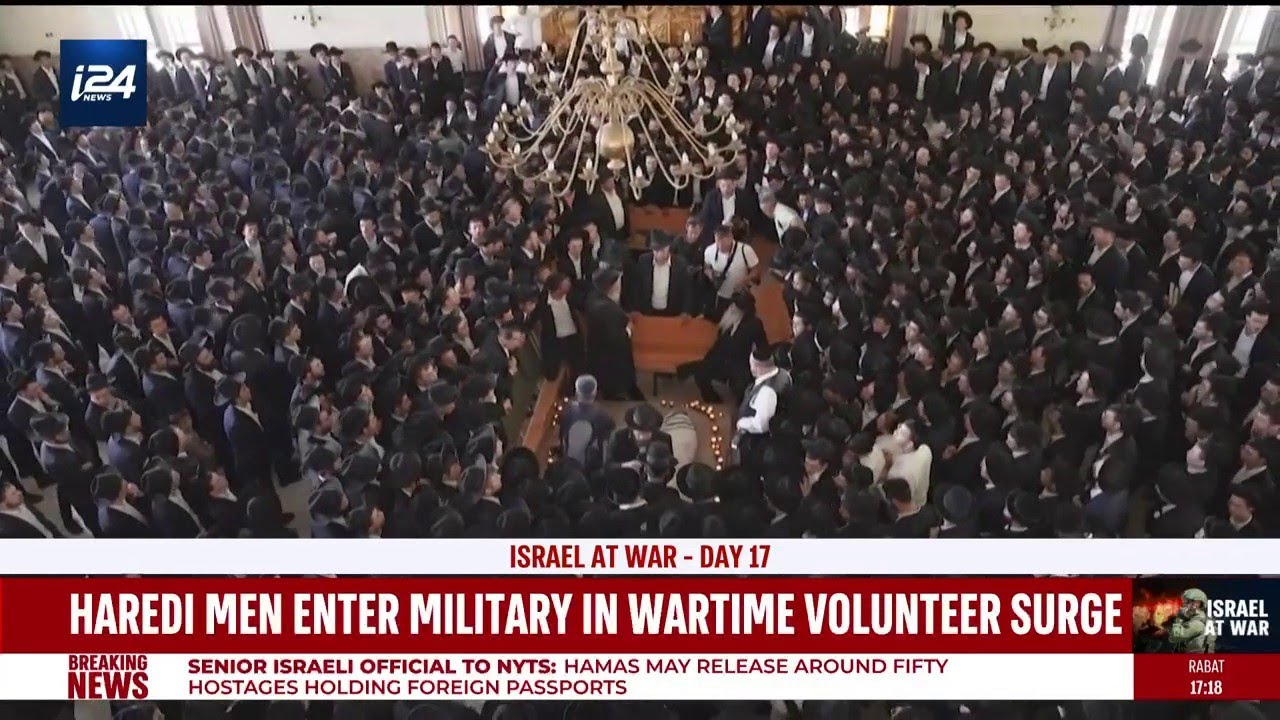 Haredi men enter military in wartime volunteer surge