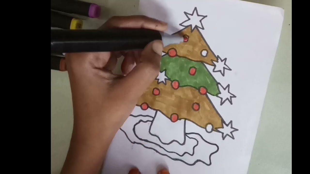 Learn to Draw and Color a  tree 🌲 Fun Kids Tutorial kids education video for kids @ children fun