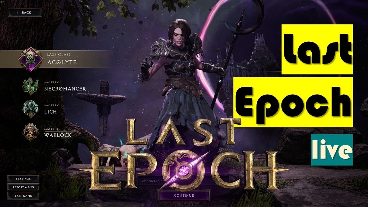 🔴LIVE - Last Epoch! Beginner! Playing Acolyte and loving it!!