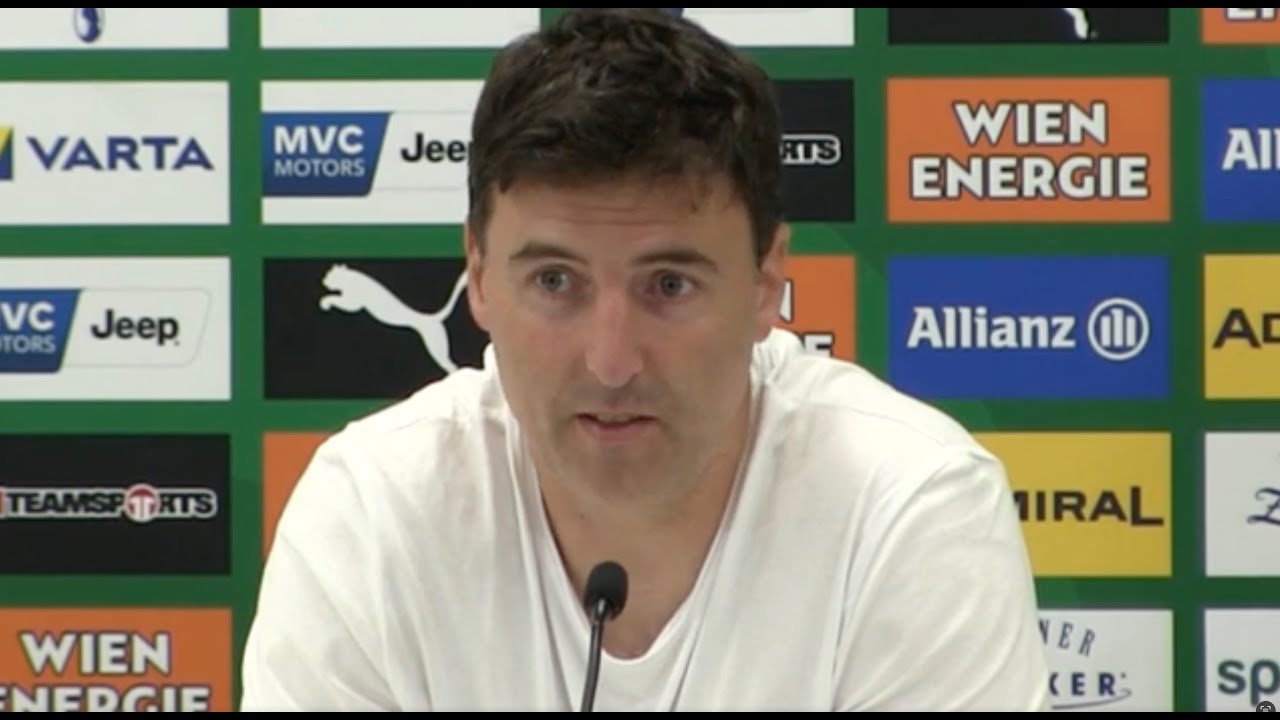 SCR Altach-Trainer Joachim Standfest - die Pressekonferenz nach der Niederlage bei SK Rapid