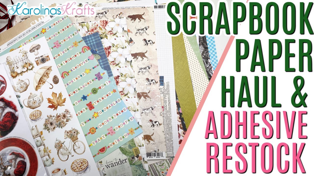 Пополнение запасов бумаги, клея и товаров для рукоделия на Scrapbook.com к Новому году!