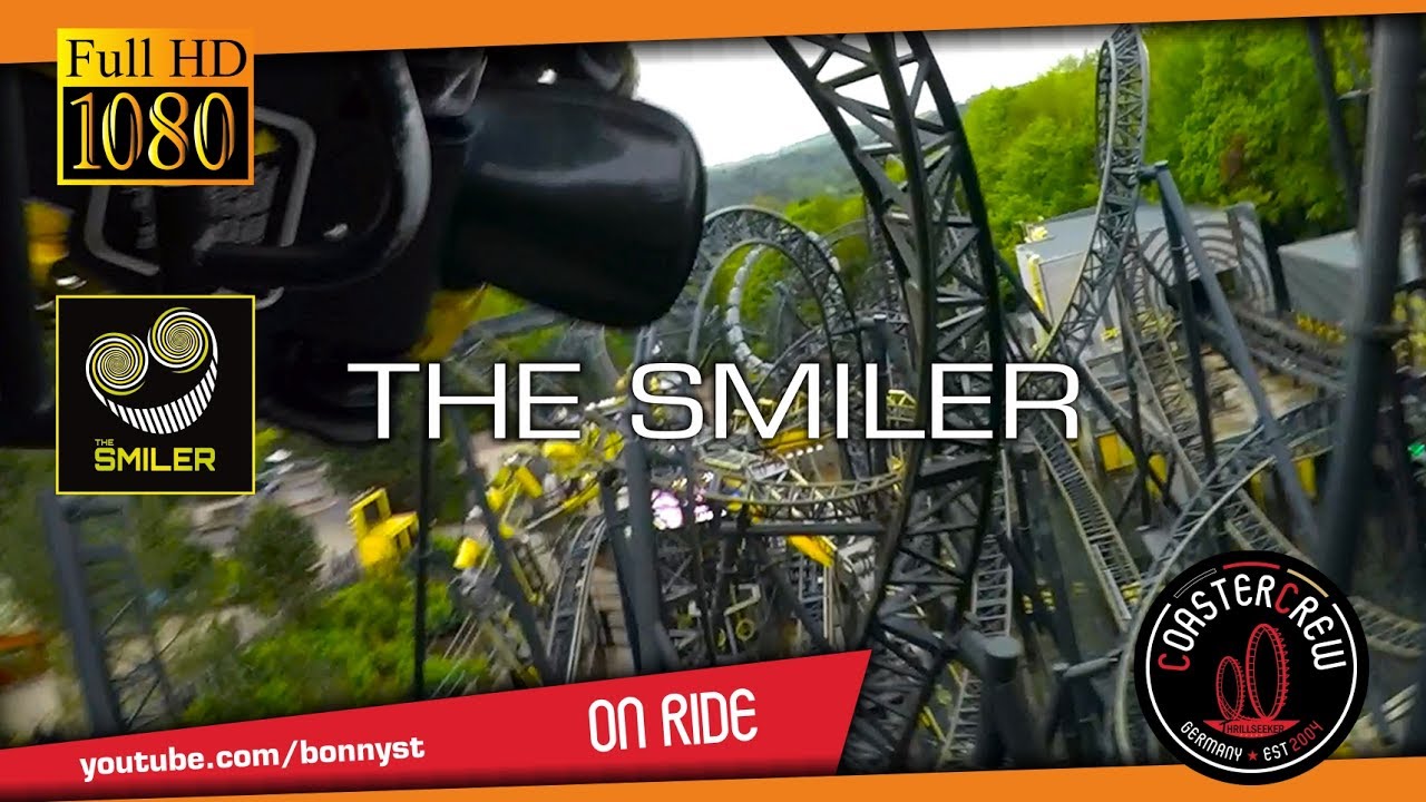The Smiler on-ride | Gerstlauer Infinity Roller Coaster @ Alton Towers 2017 | back row