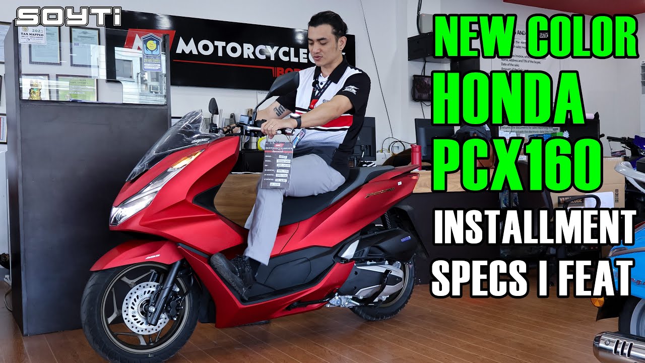 NEW HONDA PCX160 RED 2024 | INSTALLMENT | SPECS