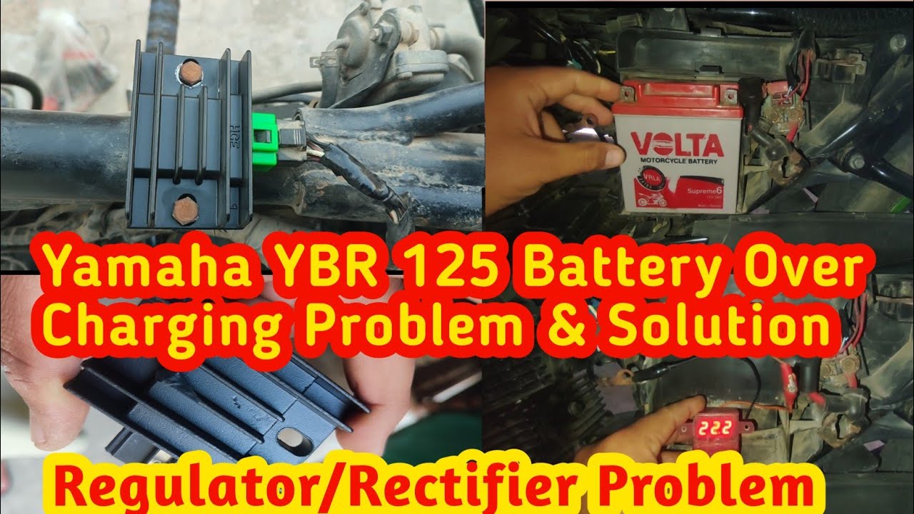 Yamaha YBR 125 Regulator Rectifier Problem| YBR 125 Over Battery Charging  Problem