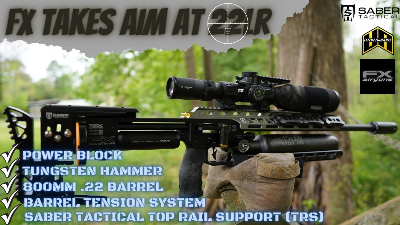FX IMPACT M3 POWER BLOCK, TUNGSTEN HAMMER, AMD 800MM BARREL UPGRADES RELEASE (TAKING AIM AT 22LR)
