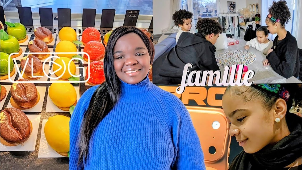 Vlog/Elle ne s’y attendait pas… gros cadeaux 🎁, pâtisserie trompe-l’œil🍰| Papa nous fait des🍔 maison