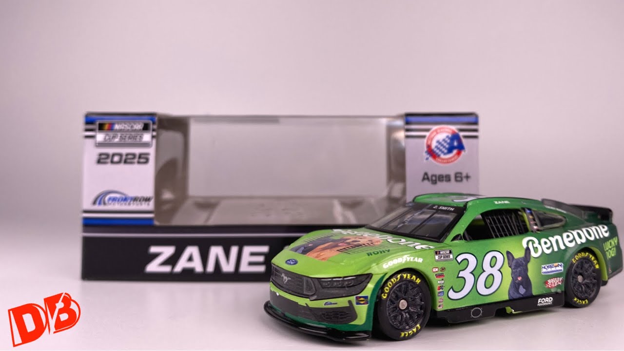 2025 ZANE SMITH BENEBONE FORD MUSTANG DIECASTBUFFET NASCAR DIECAST REVIEW 1/64