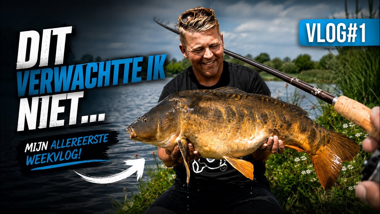 OPPERVLAKTE CHAOS! STOKOUDE SPIEGELKARPER | #VLOG1