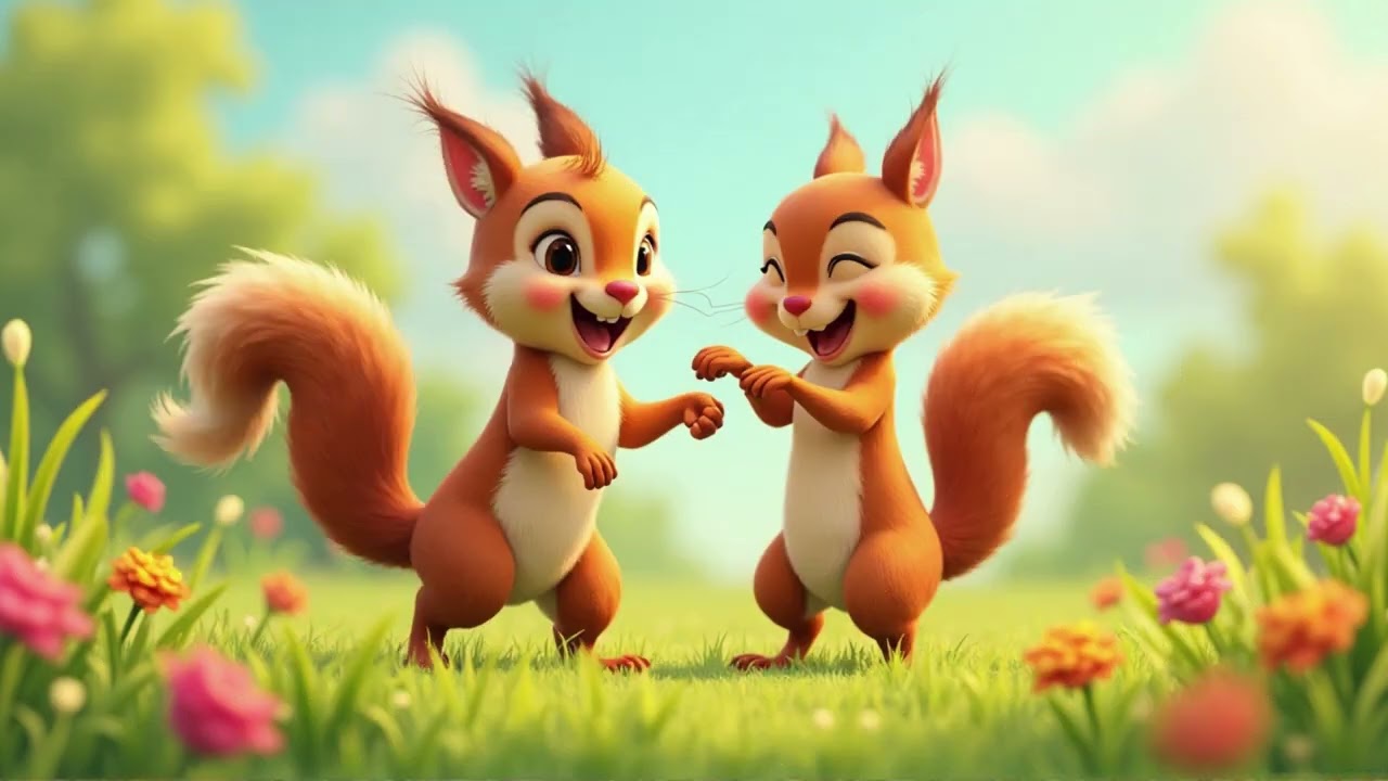 Counting 1 to 5 with Dancing Squirrels | Tooto Learns Numbers | Fun Kids Learning Video