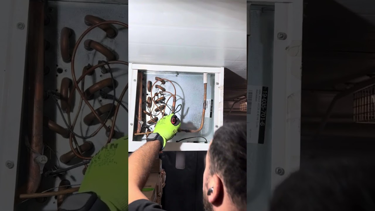 How to replace expansion valve orifice on cold room evaporator.