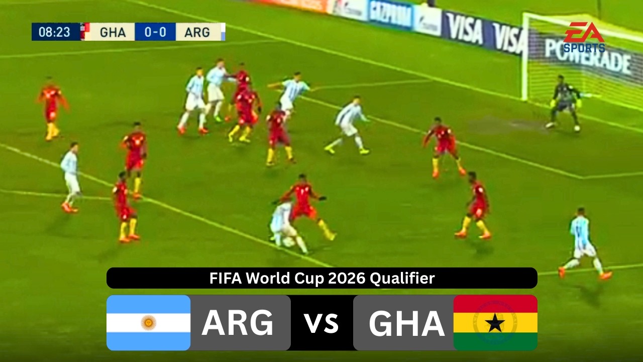 Чемпионат мира по футболу FIFA 2026 | Аргентина против Ганы | Отборочный футбольный матч | Геймпл...