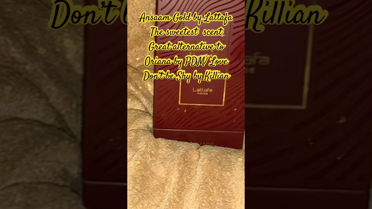 Ansaam Gold by Lattafa. Soft and Sweet 