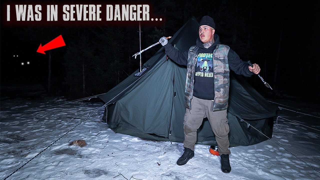 (SOMETHING WAS SCREAMING OUT THERE!) My MOST DANGEROUS HOT TENT TRIP In THE HAUNTED APPALACHIANS