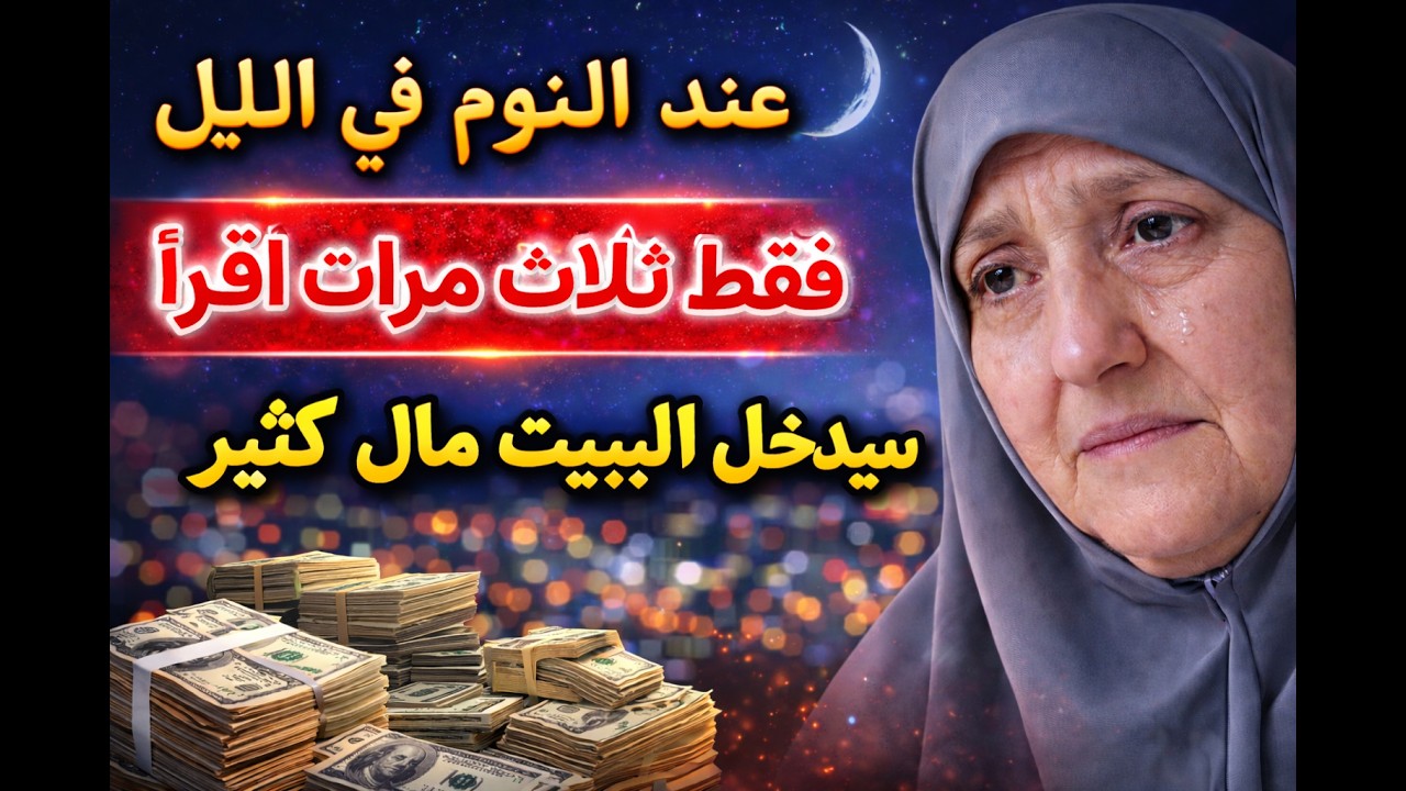 دعاء قبل النوم يجلب الرزق والبركة إلى البيت بإذن الله 🤲