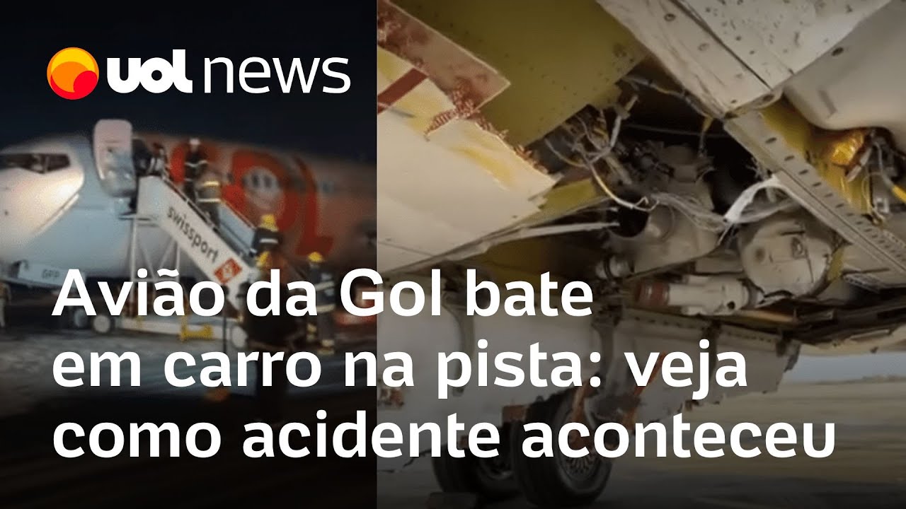 Avião da Gol bate em carro: como aconteceu o acidente na pista do aeroporto Galeão, no RJ