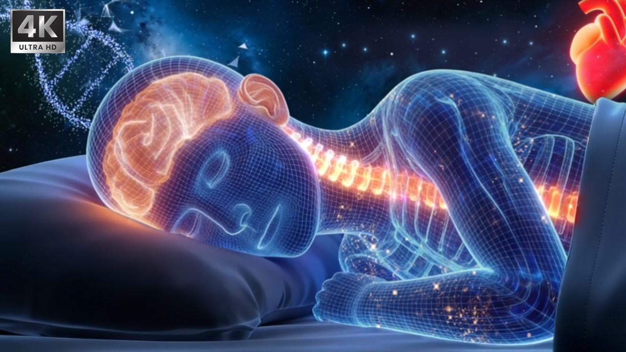 432Hz + 528Hz + 741Hz | The DEEPEST Healing Sleep: Whole Body Regeneration, Relieve Stress