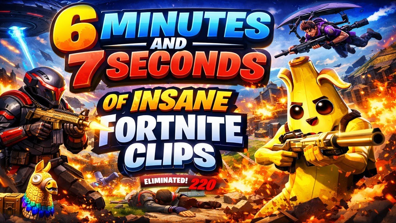 6mins and 7 Seconds of insane Fortnite clips