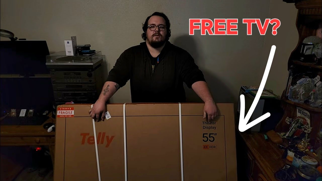UNBOXING THE FREE TELLY BRAND TV
