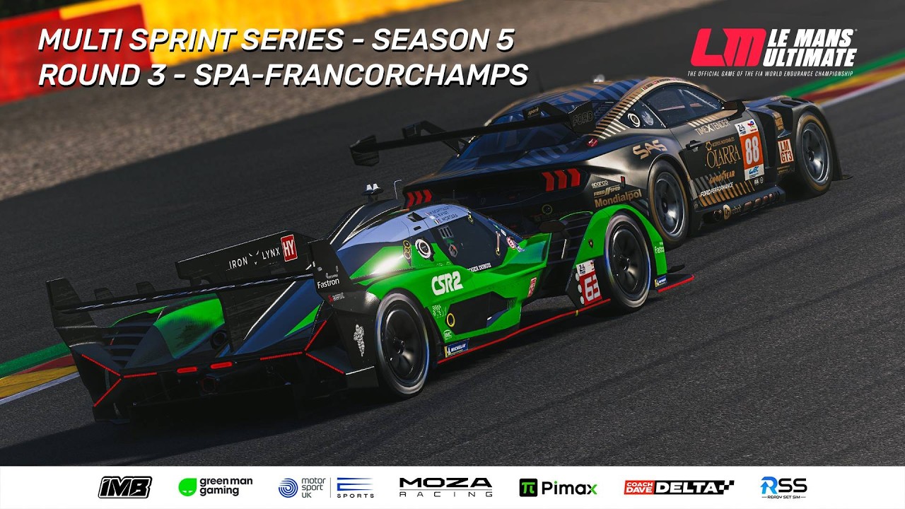 RCI TV | LMU | Multi-Sprint Series - Season 5 | Round 3 - Spa-Francorchamps | Live Commentary