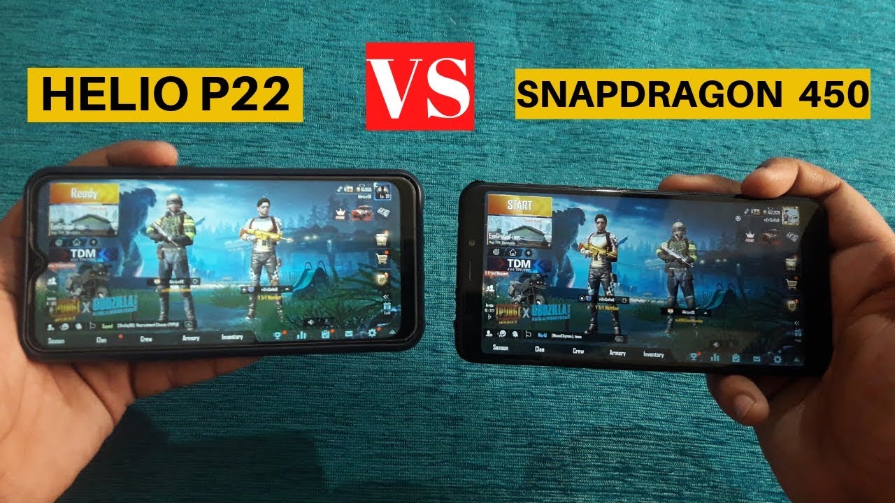 Qualcomm Snapdragon 450 VS Mediatek Helio P22 | Which is better for Pubg mobile ?