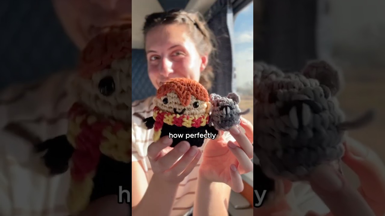 Pros of crocheting on a train: beautiful views. Cons of crocheting on a train: beautiful views.
