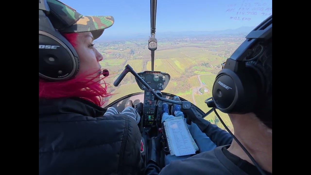Lesson #175 Robinson R22 Helicopter, Sonoma Flight Academy.