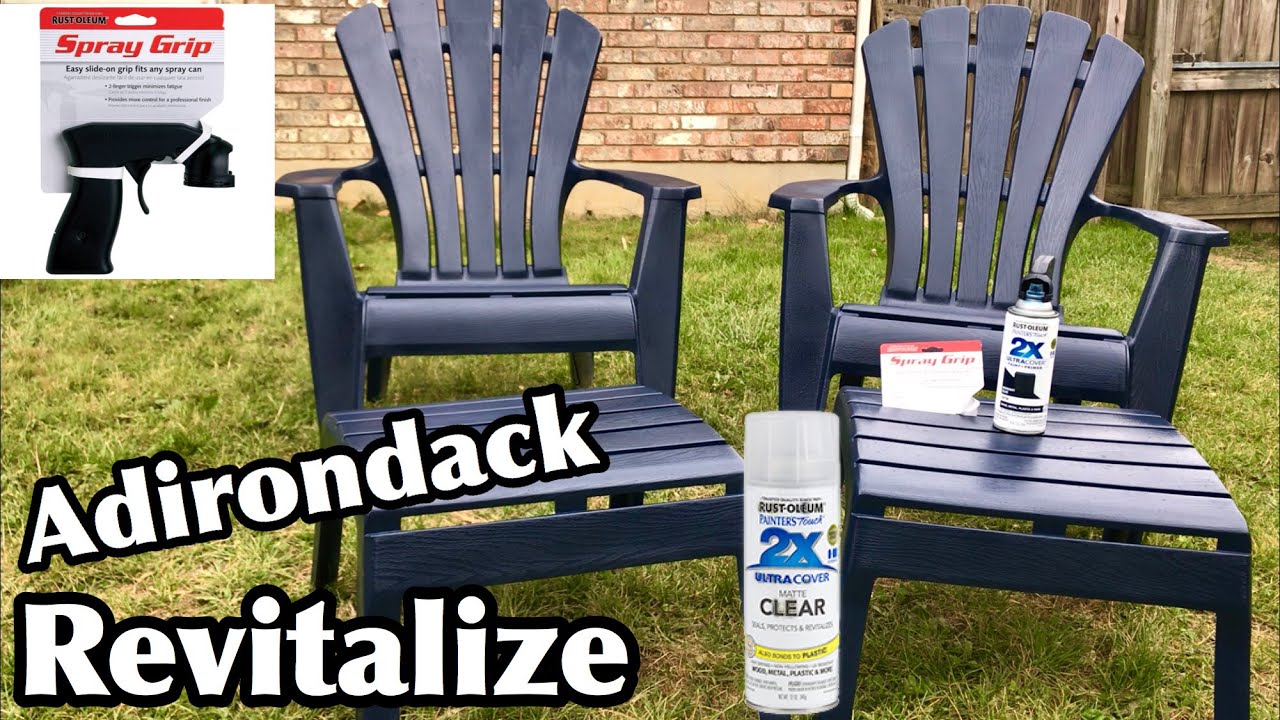 HOW TO SPRAY PAINT ADIRONDACK CHAIRS | EASY ADIRONDACK SPRAY PAINTING TUTORIAL
