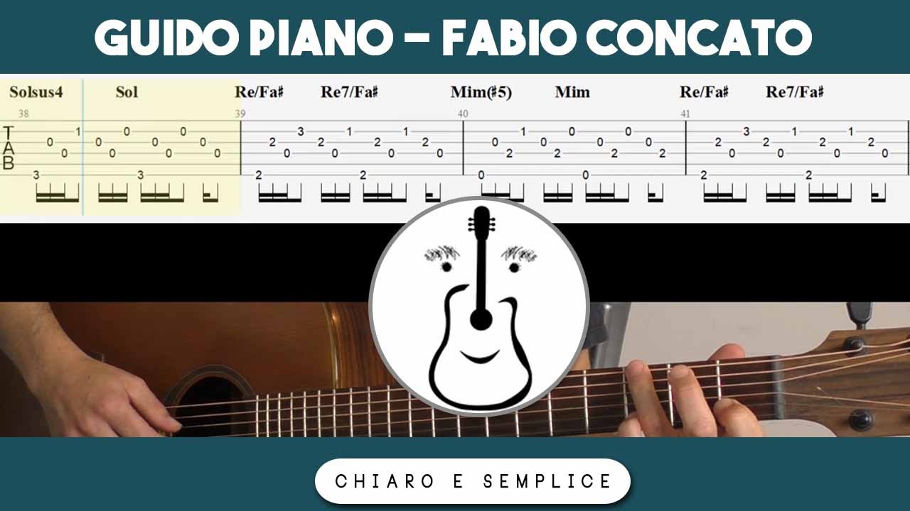 Guido piano (Fabio Concato) - Tutorial Chitarra Accordi