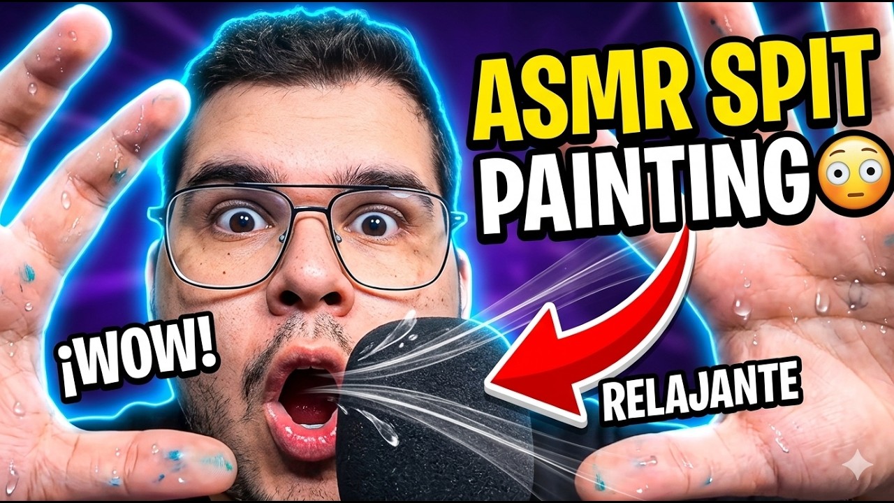 ASMR SPIT PAINTING