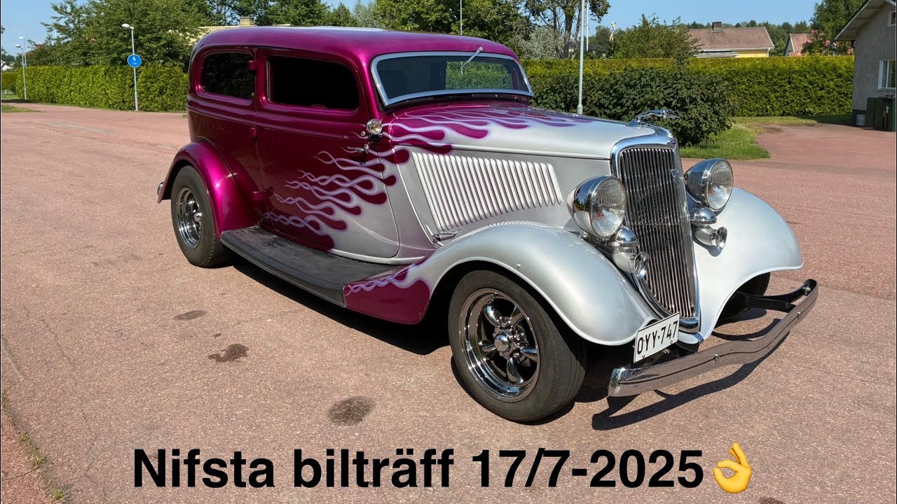 Cars and coffe in sweden Nifsta 17/7-2025 Bilträff med blandad av fordon fint väder 🇸🇪🇫🇮🇺🇸🍔🥤🚙