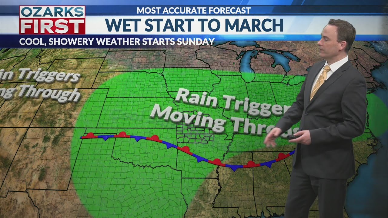 Near record highs to finish February, turning wet in March