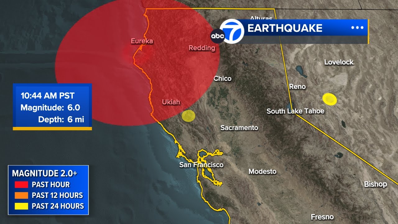 7.0 quake strikes Northern California, triggers brief tsunami warning