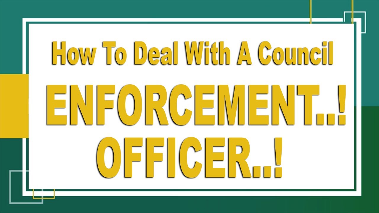 How To Deal With Enforcement Officer - What To Expect From A Visit. 🤔😏😉