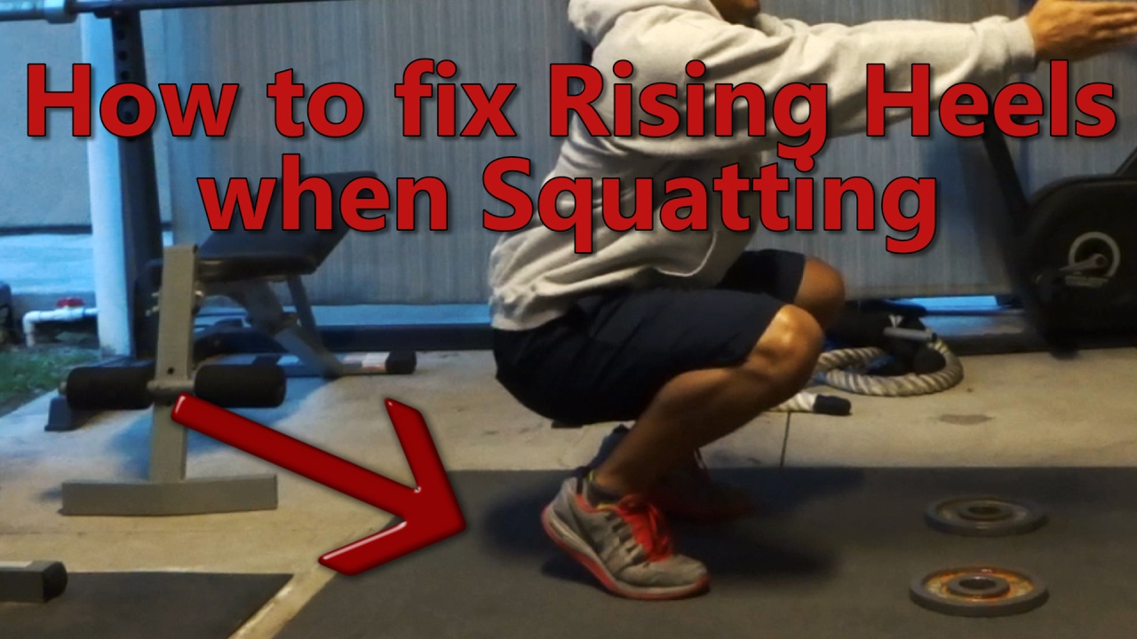 How to fix your elevated heels when squatting