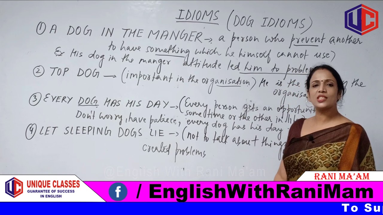 IDIOMS (DOG Idioms) Idioms and Phrases With Meanings in English | For SSC & Bank PO [Hindi] Part-9