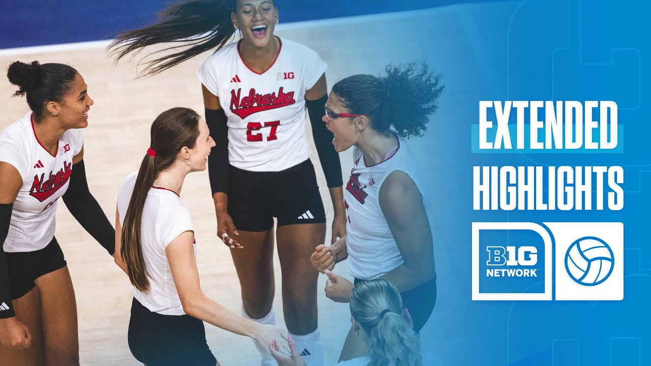 Stanford vs. Nebraska | Extended Highlights | Big Ten Volleyball | 08/24/2025