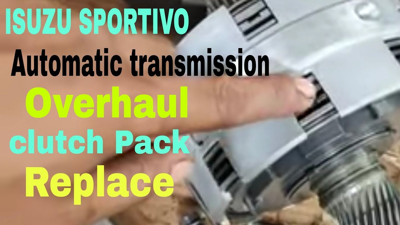 ISUZU SPORTIVO AUTOMATIC TRANSMISSION OVERHAUL