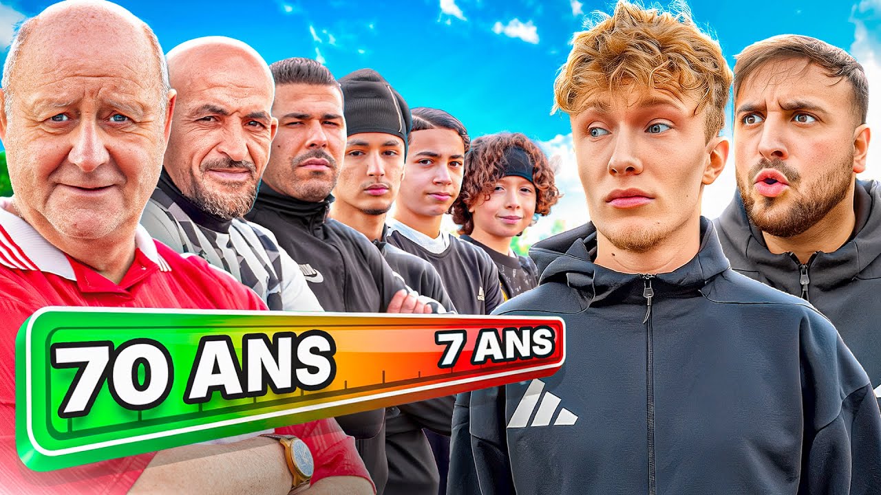 ON AFFRONTE DES JOUEURS DE 7 ANS À 70 ANS !!