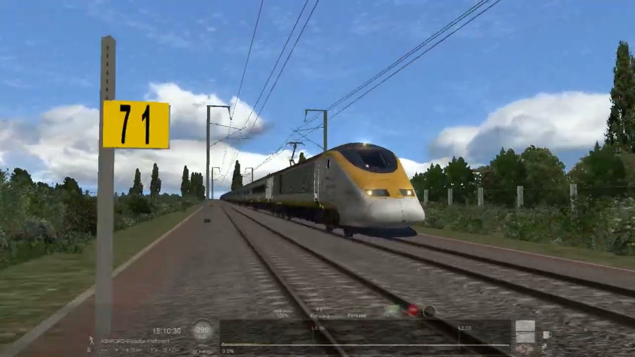 Train Simulator Eurostar Class 373 Final Disneyland Paris Service Pt 1