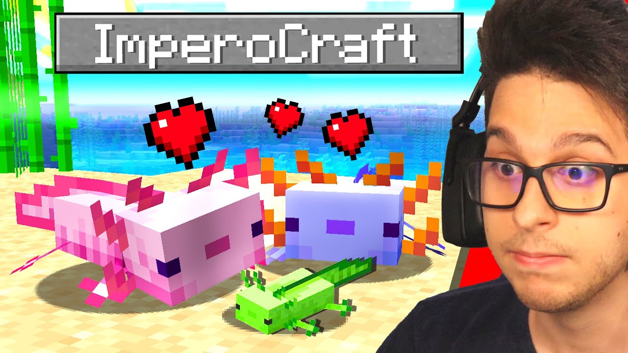 IL NUOVO AXOLOTL SUPER RARO NEL MIO MONDO - ImperoCraft Ep  142