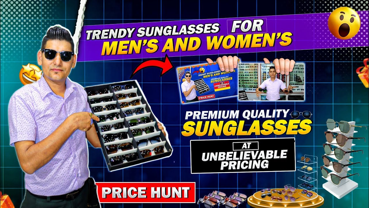 Trendy sunglasses for men's and women's Collection in 2024🤯|Heavy Discount on Sunglasses😎(1k to 25k)