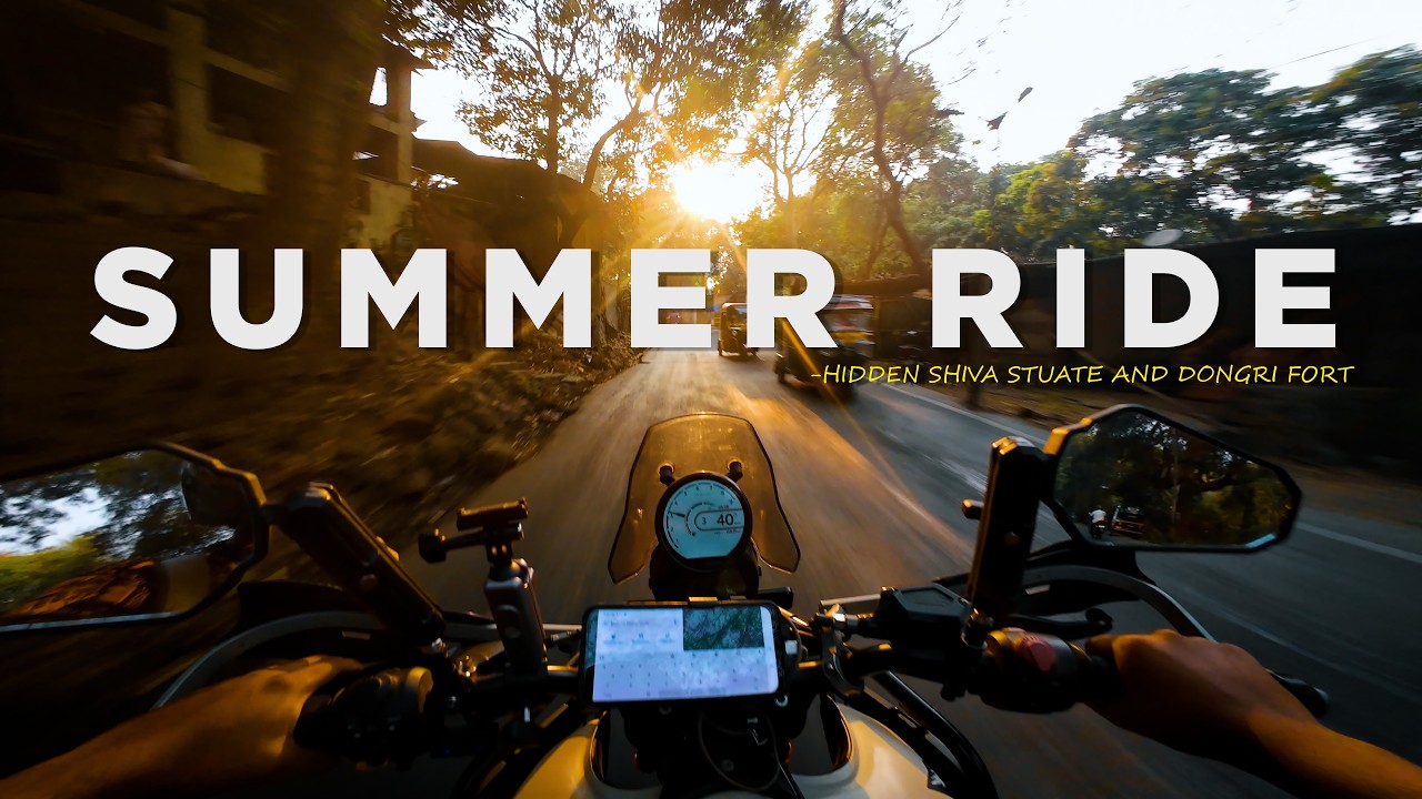 Himalayan 450 Evening Ride 🌅 | Hidden Shiva Statue & Dongri Fort Uttan | Mumbai Sunset Ride