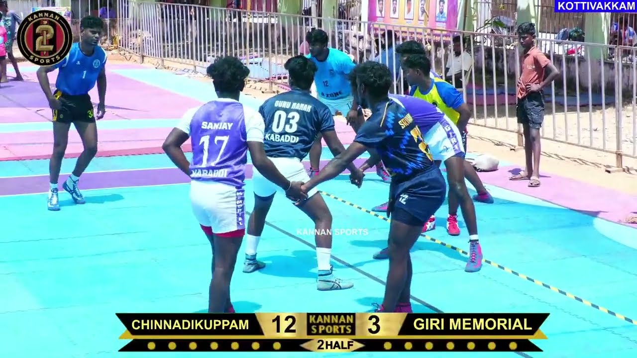2ND RD||Giri Memorial VS ChinnadiKuppam ||@KOTTIVAKKAM (CHENNAI) KABADDI MATCH