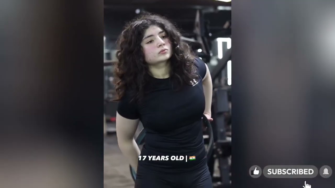 Wow, seorang gadis gym berusia 17 tahun.