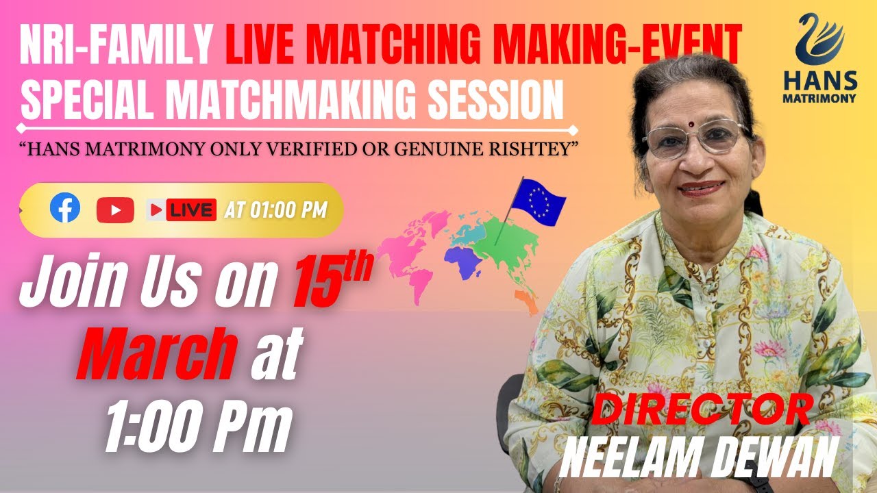 NRI Family Matchmaking-Live Event Hans Matrimony
