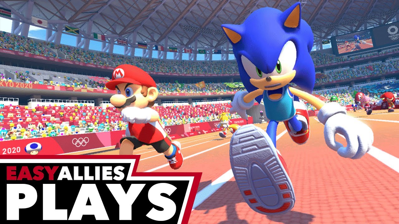 Easy Allies Plays Mario & Sonic Olympics Tokyo 2020 - Peach Grapples Eggman