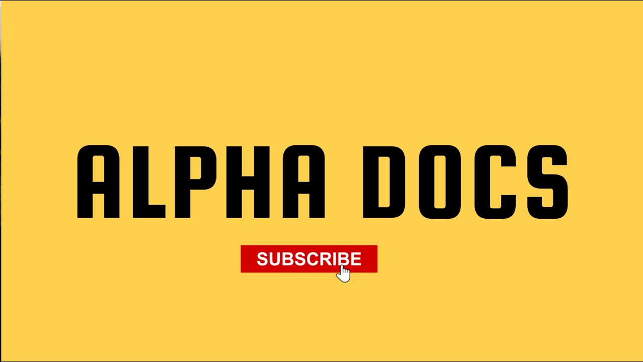 Welcome to ALPHA DOCS