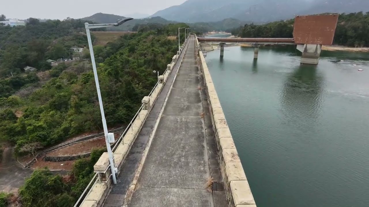dji neo2 大欖水塘堤壩
