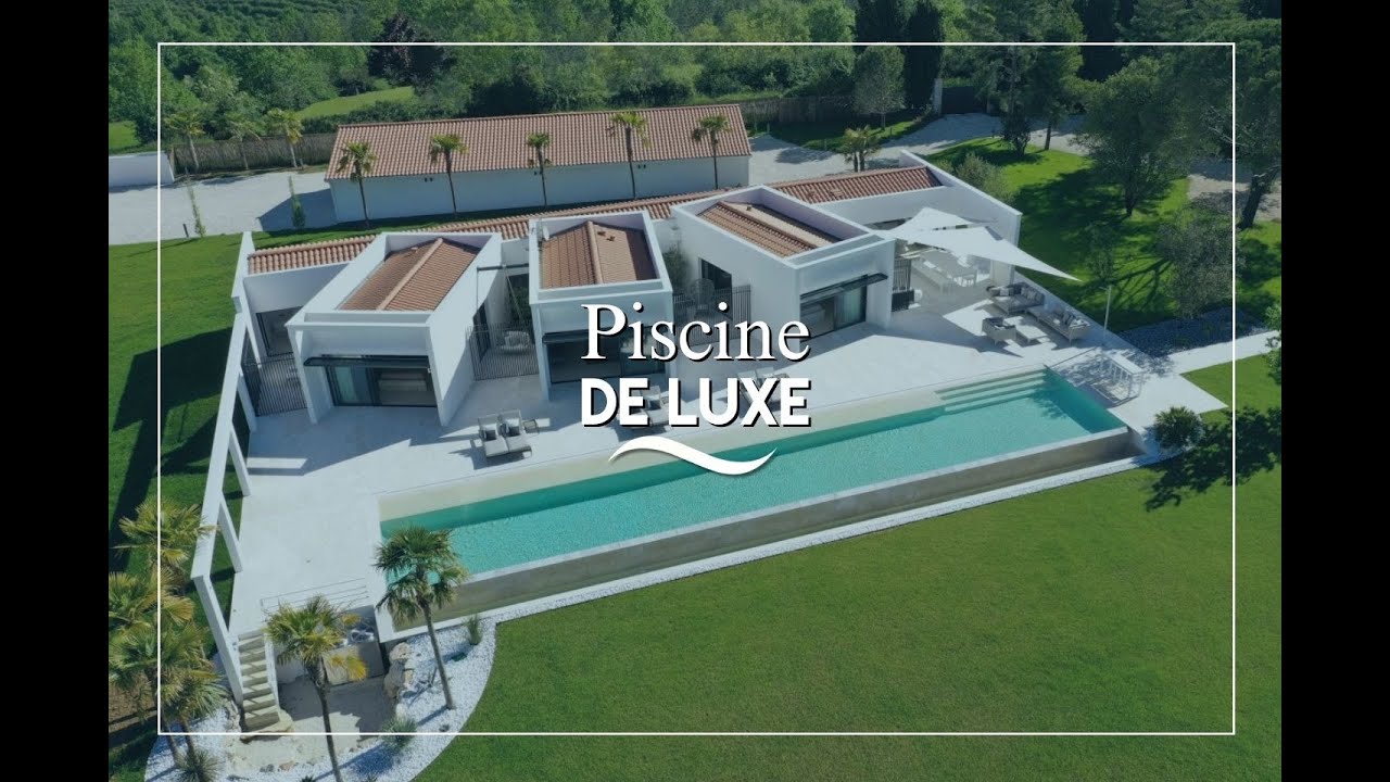 Couloir de nage de luxe 25m avec débordement – Piscine haut de gamme proche Toulouse