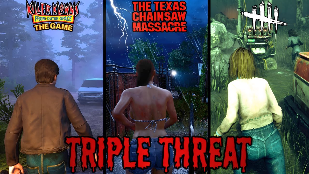 Trying To Escape the Triple Threat Challenge Part 2 | TCM DBD Killer Klowns [No Commentary🔇]